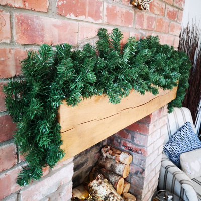 Samuel Alexander 1.8M Plain Green Imperial Pine Christmas Swag Garland Decoration from B&Q