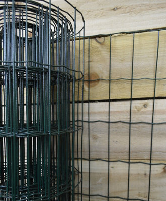 Samuel Alexander 10M X 60Cm Of Green Pvc Plastic Coated Metal Garden Border / Fence from B&Q