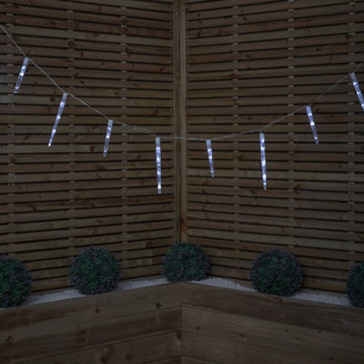 Samuel Alexander 6.9M Icicle Christmas Chaser Lights With 72 Cool White Leds from B&Q
