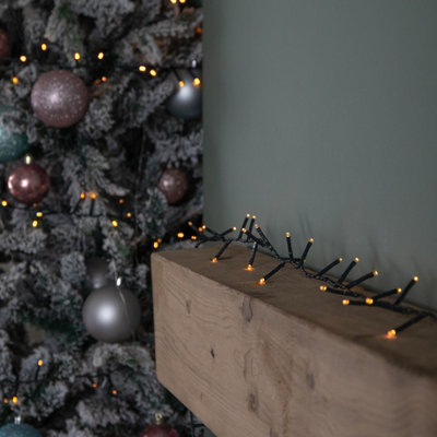 Samuel Alexander 2000 Led 50M Indoor Outdoor Christmas Multi Function Mains Operated String Lights With Timer In In Vintage Gold