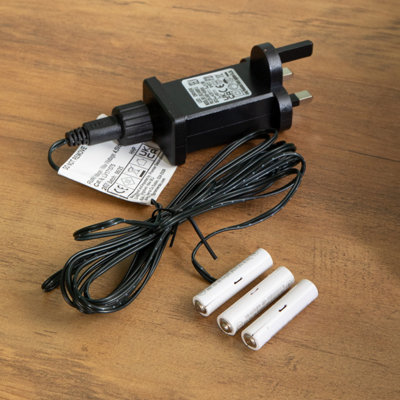 B&Q -  3 X Aaa Battery Replacement Plug In Power Adapter