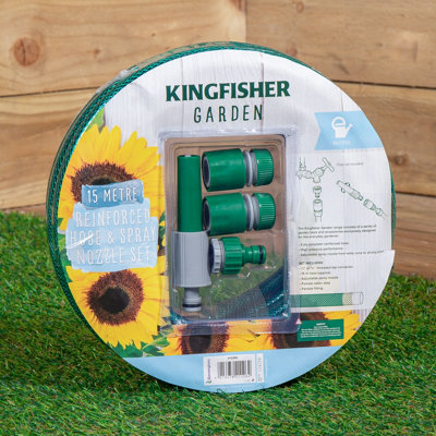 Samuel Alexander 15M Garden Hose And Spray Nozzle Set
