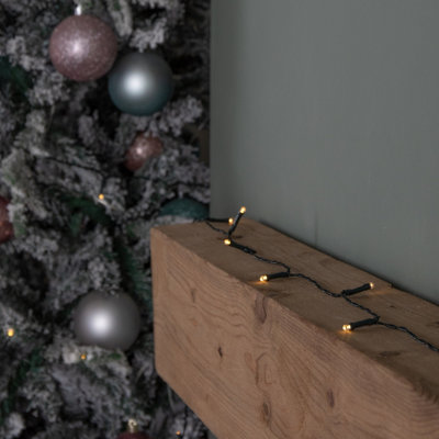 Samuel Alexander Unisex White 10M Battery Operated Multi-Action Christmas String Lights With 100 Warm Leds - Image 6