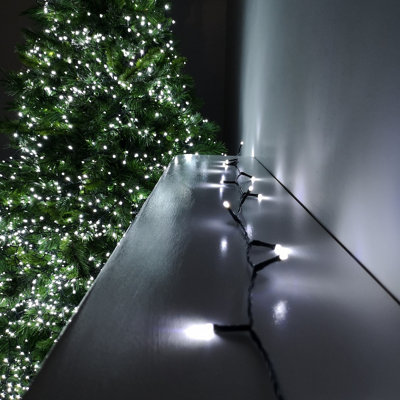 Samuel Alexander White 480 Led Premier Supabrights Indoor Outdoor Christmas Multi Function Mains Operated String Lights With Timer In Cool 38.3M