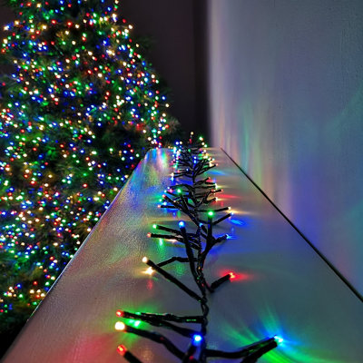 480 Led 6.2M Premier Christmas Outdoor Cluster Timer Lights In Multicoloured from B&Q