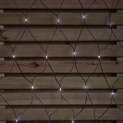 Rackhams Light/White Premier 3.5M X 1.2M 360 Led Multi Action Christmas Net Window - Cool - Image 7