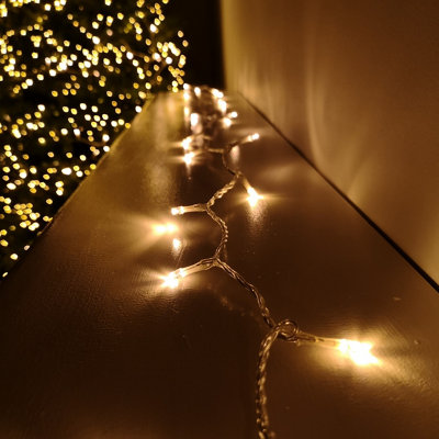 Samuel Alexander 200 Led 16M Premier Christmas Outdoor Lights Timer Clear Cable In Vintage Gold from B&Q