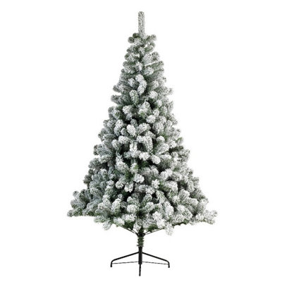 Samuel Alexander White/Green Snowy Imperial Pine Fir Artificial Christmas Tree 5Ft