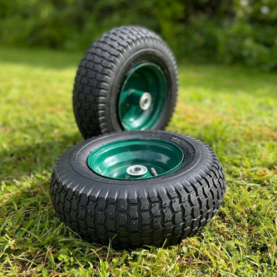 B&Q -  Set Of 2 Garden Trolley Replacement Wheels (12 Inch30Cm)