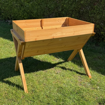 B&Q -  Veg-Trough Wooden Raised Vegetable Bed Planter (100Cm)