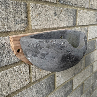 Selections Concrete House Martin Bird Nest Box Rounded Half Cup Nester from B&Q