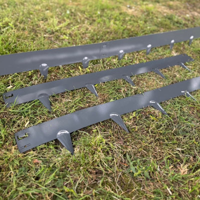 Selections Metal Garden Lawn & Border Edging In Grey (5M X 8Cm)5 Panels from B&Q