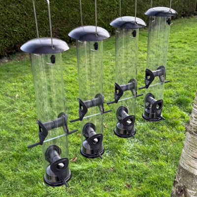Selections Large Hanging Garden Bird Seed Feeders (Set Of 4) from B&Q