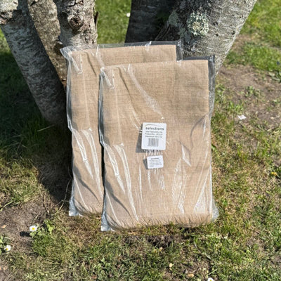 Selections Set Of 2 Jute Hessian Burlap Plant Protection Liner & Weed Control Sheet (5M X 1M) from B&Q