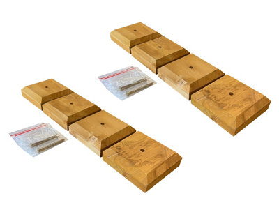 Selections Wooden Fence Post Square Finial Cap (Pack Of 8) from B&Q