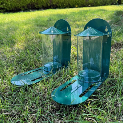 Selections Metal Garden Squirrel Feeder With Flip Top Lid And Feeding Platform (Set Of 2) from B&Q