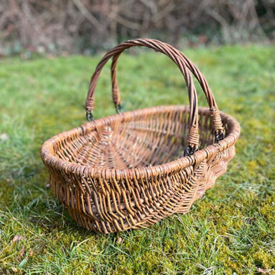 Selections Natural Willow Wicker Garden Trug Basket from B&Q