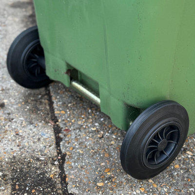 Selections Wheelie Bin Replacement Metal Axle & Wheels Kit With Lid Hinge Pins from B&Q