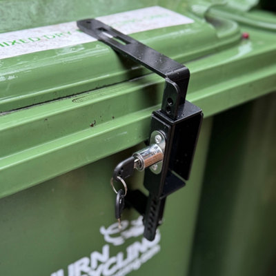 Selections Wheelie Bin Metal Security Lock With Push Button Operation from B&Q