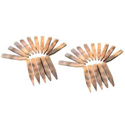 Selections Wooden Garden Plant & Border Edging Support Stakes (30Cm)Pack Of 30 from B&Q