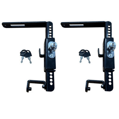 B&Q -  Wheelie Bin Metal Security Lock With Push Button OperationPack Of 2