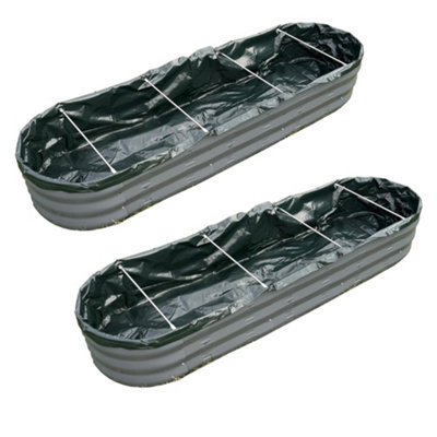 Selections Liner For Oval Metal Raised Vegetable Bed (170Cm)Pack Of 2 from B&Q