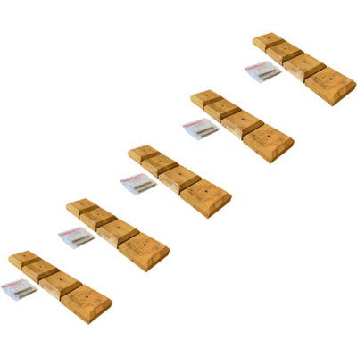 Selections Wooden Fence Post Square Finial Cap (Pack Of 20) from B&Q