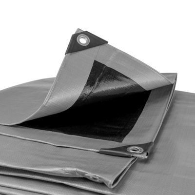 Cost Wise 1.5M X 2M Tough Heavy Duty Waterproof Tarpaulin/cover Up Tarp,300Gsm Builders Sheet,garden +Camping from B&Q