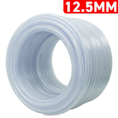 Cost Wise Clear Pvc Braided Hose,food Grade/oil/water/fuel Reinforced Pipe,tube 12.5mm Internal,15.9mm External (4M) from B&Q