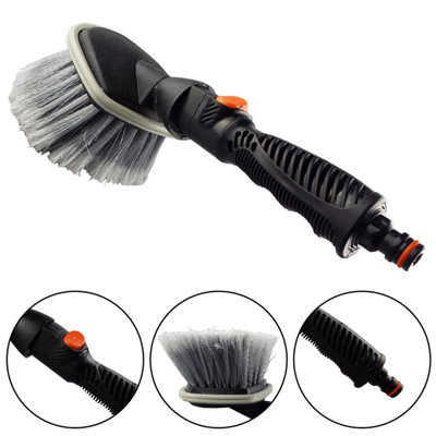 Cost Wise Car Wheel Brush With Hose Connection And On/off ValveSuper SoftRound HeadNon-Slip Grip Handle from B&Q