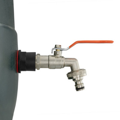 Cost Wise Water Butt/rain Barrel/tank Outlet Adaptor With Metal Lever Tap,1/2" (Requires A 21mm Hole) from B&Q