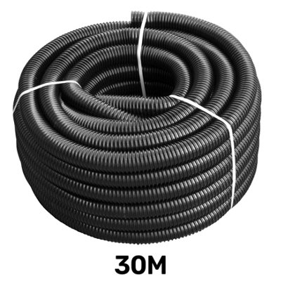Cost Wise 30M Coil Of 25mm Corrugated Flexible Hose For Garden Pond Pumps,filters,water Features,with Matching Hose Clamps from B&Q