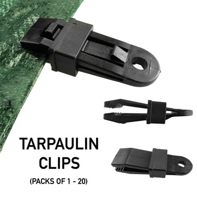 Cost Wise Tarpaulin Clips/tarp Clamps,hold Down Grippers Eyelet Replacement Camping Tent Cover Clamp Pack Of 20 from B&Q