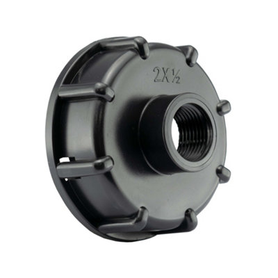 Cost Wise (Pack Of 2) X Adaptors For Ibc Tank With S60X6 Coarse Thread Outlet With 1/2" Bsp Thread Centre Hole from B&Q