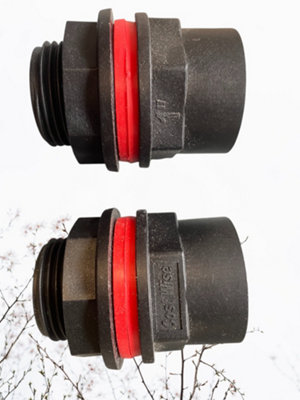 Cost Wise Water Butt/tank Adaptor To Hold Tap,to Fit 26mm Openings/hole (Pack Of 2) from B&Q