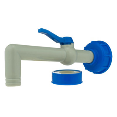 Cost Wise Ibc S60X6 (2") Portible Water Stillage Tank Adaptor 18Cm Extender Long Reach Tap +Free Ptfe Tape, from B&Q