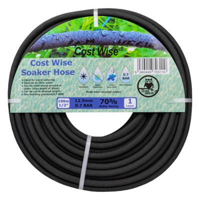 Costwise Garden Watering/irrigation 100M Soaker Hose/porous/drip Pipe/ Leaky Hose from B&Q