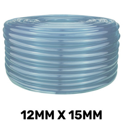 Cost Wise 5M Clear Pvc Tubing 12 X 15mmFood Grade Flexible Pipe For Water Gas Or Aquarium Airline from B&Q