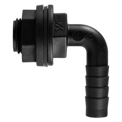 Cost Wise 1/2" (13mm) Water Butt/rain Barrel/water Storage Tank Overflow Hosetail Elbow With Nut & Washer ( Requires A 21mm Hole) from B&Q