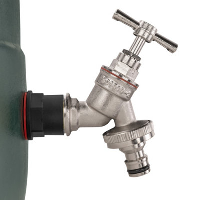 Cost Wise Water Butt/water Storage Tank Outlet Adaptor + Bib Tap (Requires A 21mm Hole)