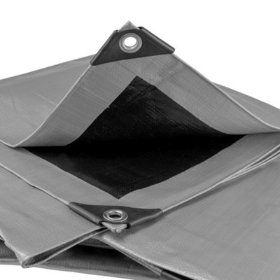 Cost Wise 5M X8M Tough Heavy Duty Waterproof Tarpaulin/cover Up Tarp,300Gsm Builders Sheet,garden +Camping from B&Q