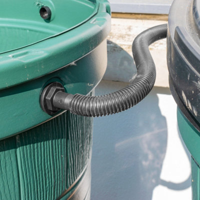 Cost Wise Super Flow Waterbutt/rain Barrel /ibc Tank Linking Kit,1M Of 2" Hose With Two Hosetails With Nut And Washer (Requires 60mm Holes) from B&Q