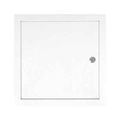 Cost Wise Best Price-Metal Access Panel Wall Inspection Door Loft Hatch/ Flap Lock & Key (200mm X 200mm) from B&Q