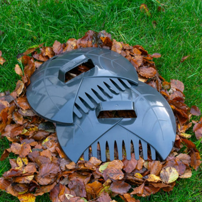 Cost Wise Garden Leaf Grabbers,hand Held Tidy Rake Picker,leaf Collector/grab (Gray) from B&Q