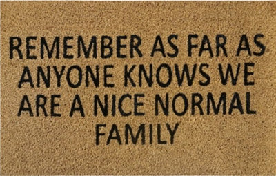 B&Q -  Natural Coir 60Cm X 40Cm Heavy Duty Doormats With Rubber Base With Humourous Message (Normal Family)