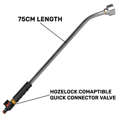 Cost wise Garden Professional Watering Lance,light Aluminium+Valve+Connector (75Cm) from B&Q