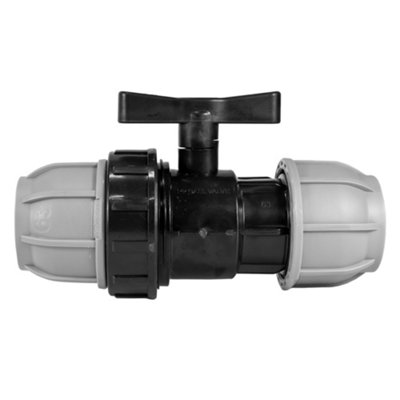 Cost Wise Mdpe Water Pipe Plumbing Fittings-Compression Flow Control Valves For Drinking Water/irrigation Supply   20mm from B&Q