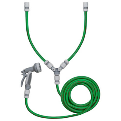 Cost Wise Hot/cold Dog Shower Kit With 5M Hose,multi Spray Hose Gun,adjustable Hot/cold Water Mix from B&Q