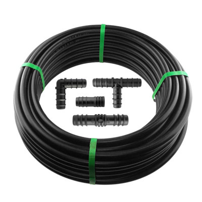 Cost Wise 15M Ldpe Garden Automatic Irrigation Water Supply Pipe (Ldpe) With Free Matching Connectors,13mm Internal-16mm External from B&Q
