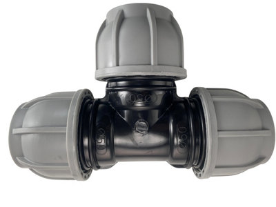 Cost Wise Mdpe Water Pipe Compression Fittings,20mm Tee,bulk Saver Pack Of 5,10 Bar Rating from B&Q